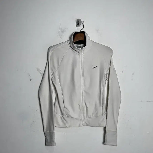 [BUNJANG] Nike Women's White Training Zip-Up Jacket / 나이키 여성 트레이닝 집업 자켓 화이트