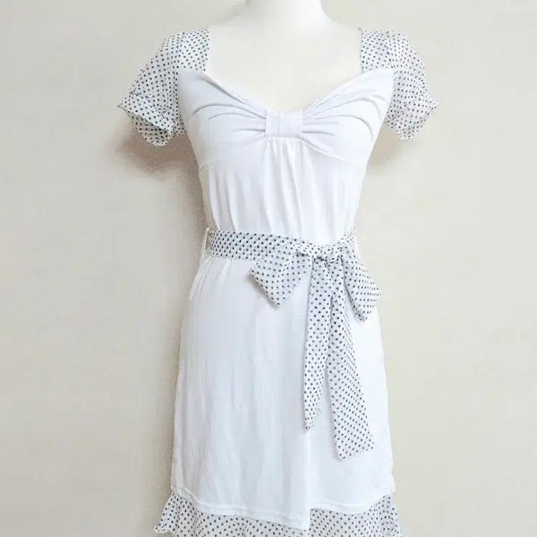 [BUNJANG] Cecil McBee Polka Dot Ribbon Dress / 고전 세실맥비 도트 리본 원피스 공겜여주 히메갸루 달천깔 모리걸 엑시즈팜 리즈리사 깔 핀터깔