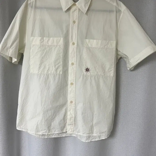 [BUNJANG] Garden Express Two Pocket Half Shirt Ivory L / 가든익스프레스 TWO POCKET HALF SHIRT 아이보리 L사이즈