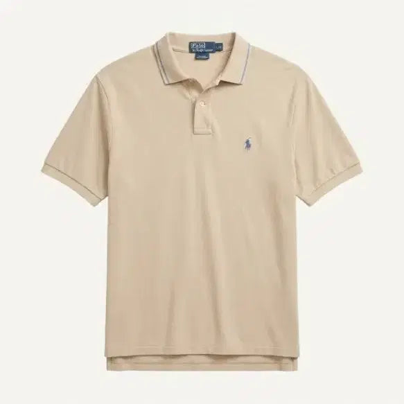 [BUNJANG] Polo Ralph Lauren Beige Polo Shirt - Size L / 폴로 랄프로렌 베이지 카라티 L사이즈