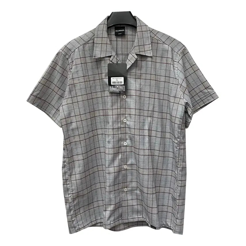 [BUNJANG] Filuminate Deadstock Oversized Check Short Sleeve Shirt M / 필루미네이트 데드스탁 오버핏 체크 반팔 셔츠 M