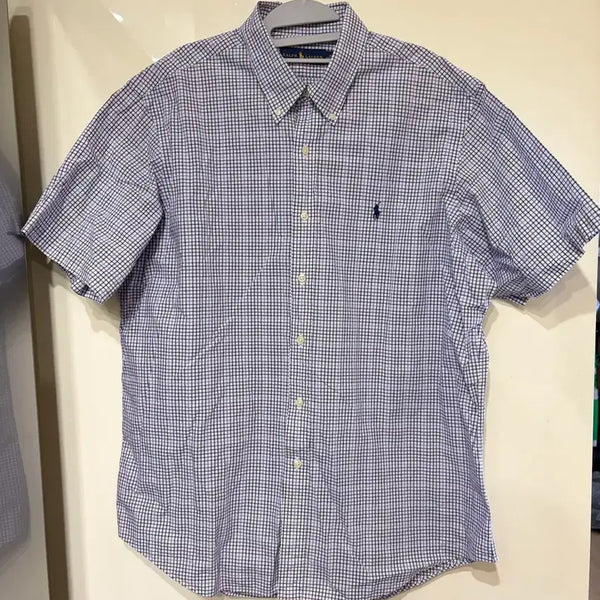 [BUNJANG] Polo Ralph Lauren Plaid Short Sleeve Shirt XL / (XL)폴로 랄프로렌 체크 반팔셔츠