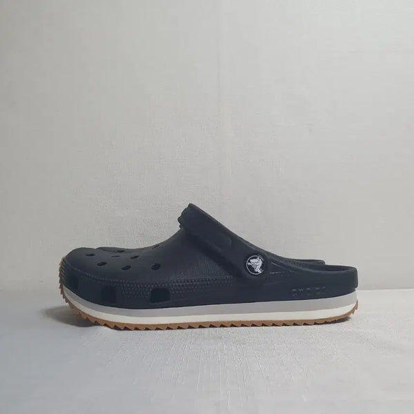 [BUNJANG] Crocs Crocband Runner Clog Black Gum Sole Sandals / 크록스 크록밴드 러너 클로그 블랙 검솔 샌들 230mm