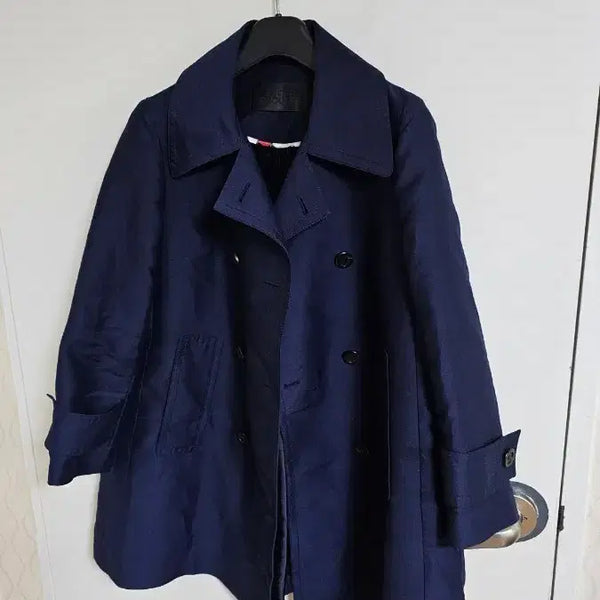 [BUNJANG] Lucky Chouette Trench Coat Navy / 럭키슈에뜨 트렌치자켓 (717