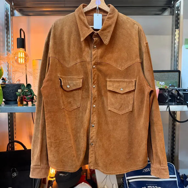 [BUNJANG] 70s-80s European Suede Shirt Jacket XL / 70 ~ 80S 유럽발 스웨이드 셔츠 자켓 XL 54