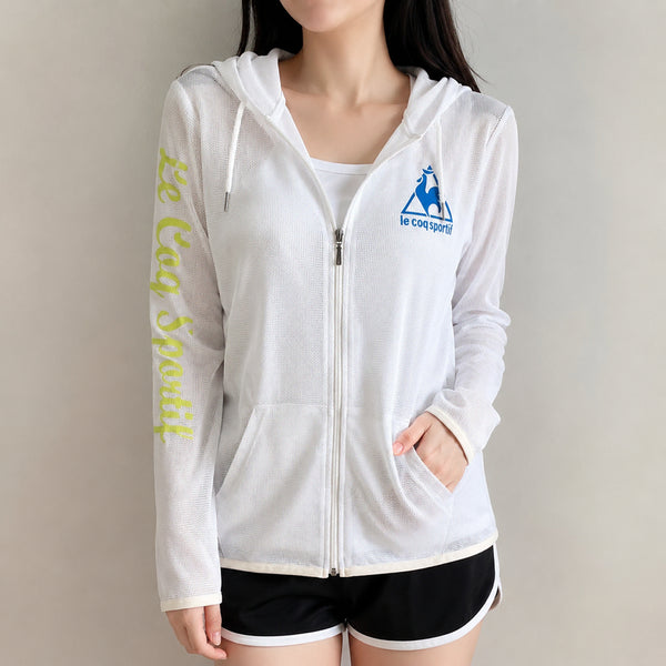 [BUNJANG] Le Coq Sportif Mesh Hooded Zip-Up / [90]르꼬끄 메쉬 후드 집업