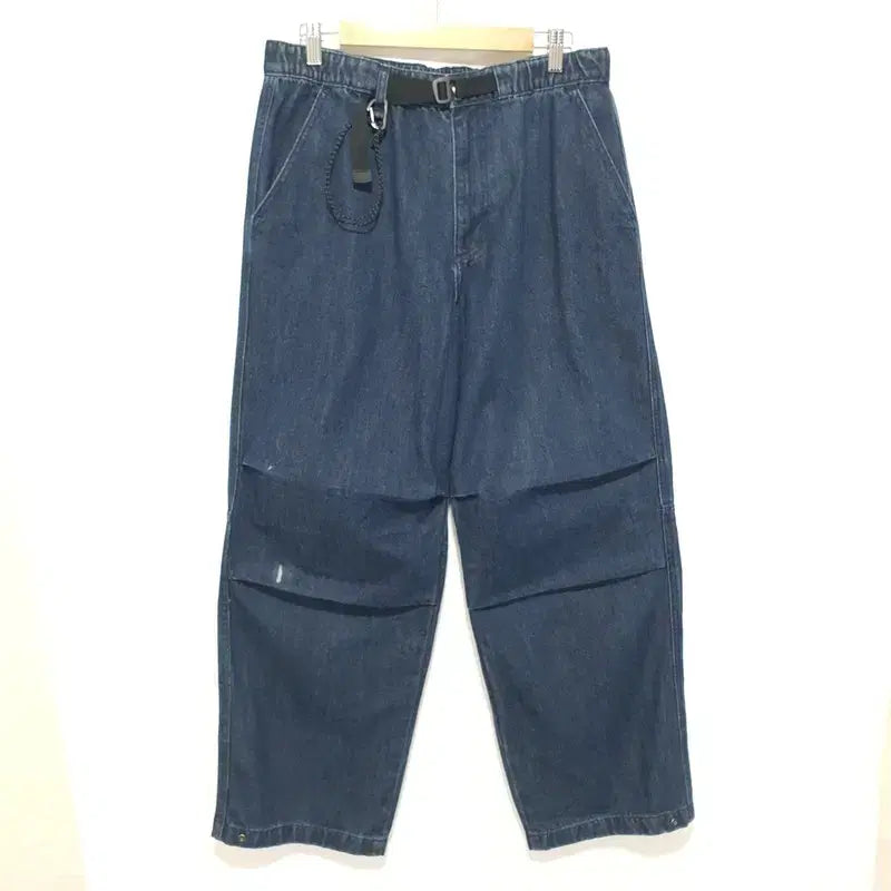 [BUNJANG] MUDIDI City Leisure Belted Denim Parachute Pants / 무탠다드 시티레저 벨티드 데님 파라슈트 팬츠 32_M3272