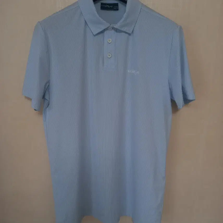 [BUNJANG] Sherbo Golf Polo T-Shirt Sky Blue Nylon Size 100 (Unused) / 쉐르보 골프 카라티셔츠 100 [미사용]