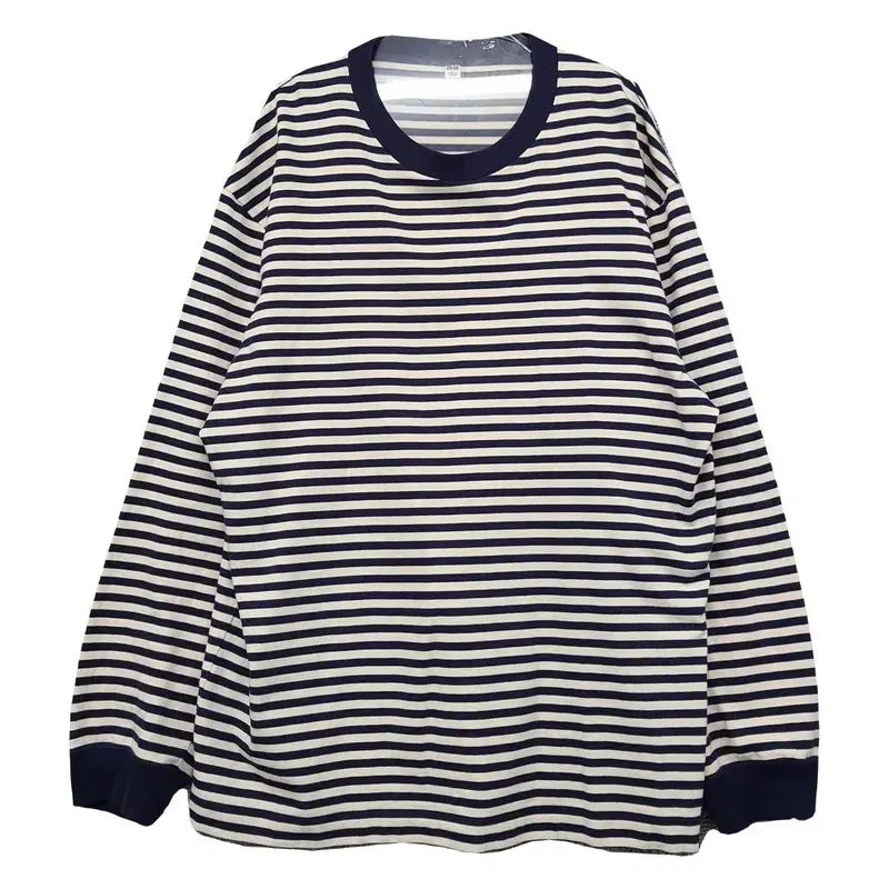 [BUNJANG] Uniqlo Striped Long Sleeve T-Shirt L / 유니클로 스트라이프 긴팔티 L