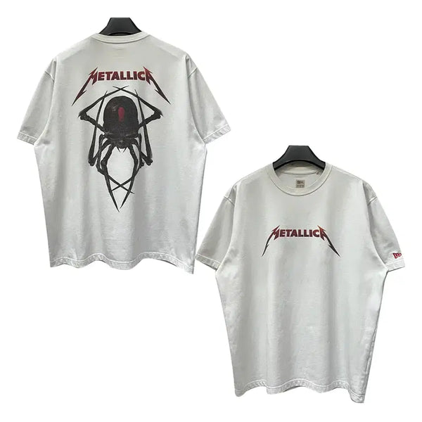 [BUNJANG] New Era x Metallica Skull Spider T-Shirt 2XL / 뉴에라 x 메탈리카 스컬 스파이더 반팔티 2XL