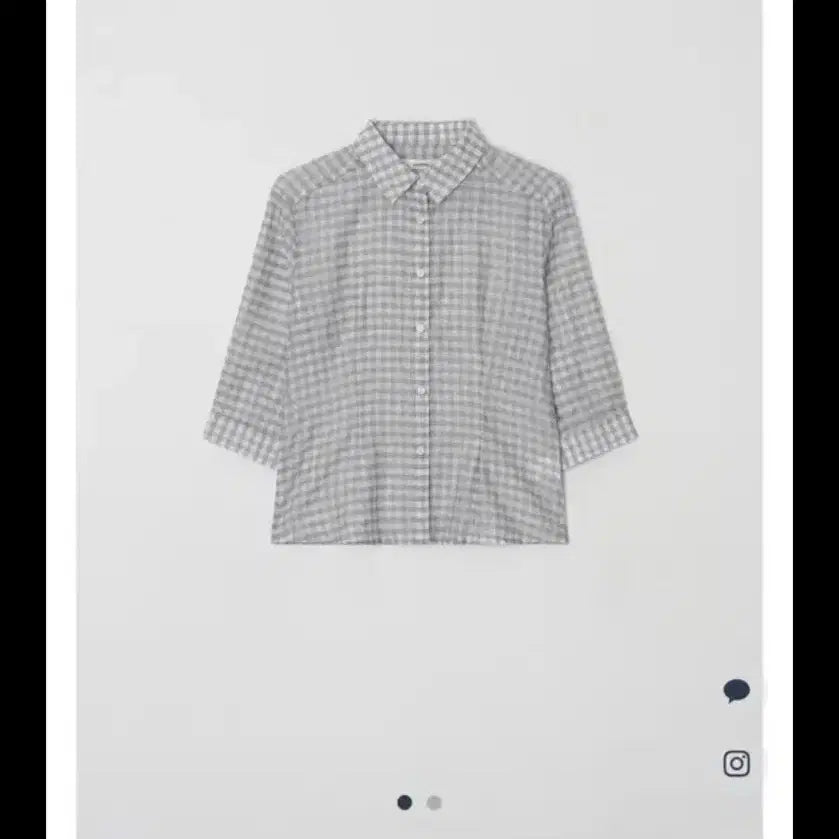 [BUNJANG] Yunsul Elina Check Slim Shirt / 윤슬 elina check slim shirt