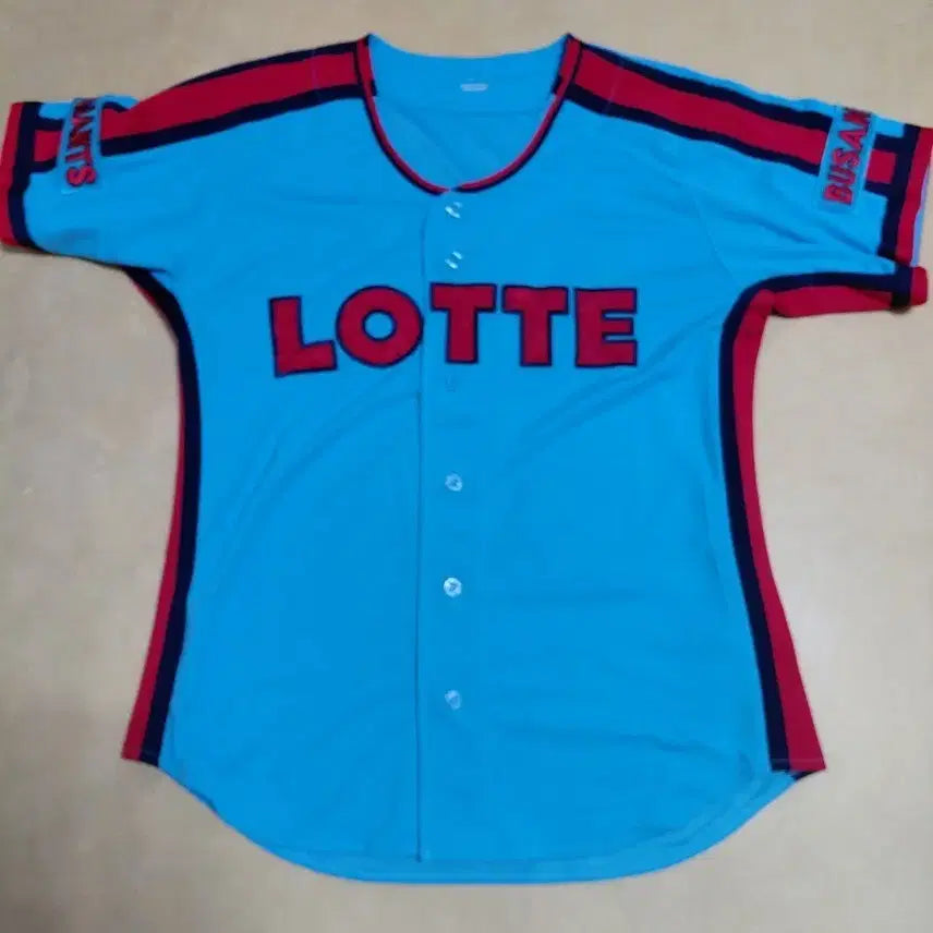 [BUNJANG] Lotte Giants Champion Smurf Uniform Size 105 / 롯데자이언츠 챔피언 스머프 유니폼 105사이즈 팝니다