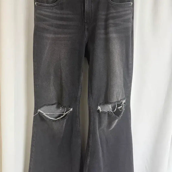 [BUNJANG] Labeless Bootcut Denim Jeans / 레이블리스 부츠컷 데님진