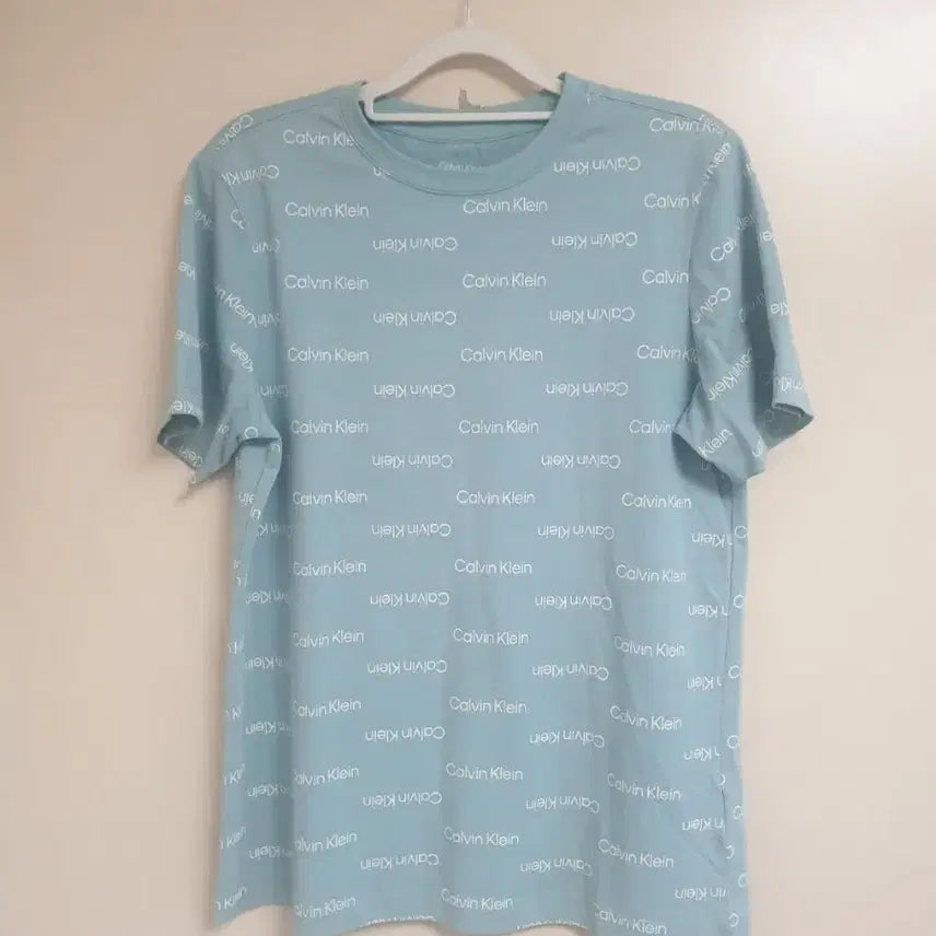 [BUNJANG] Calvin Klein Logo T-Shirt Mint M / 캘빈클라인 로고 반팔티 민트 M