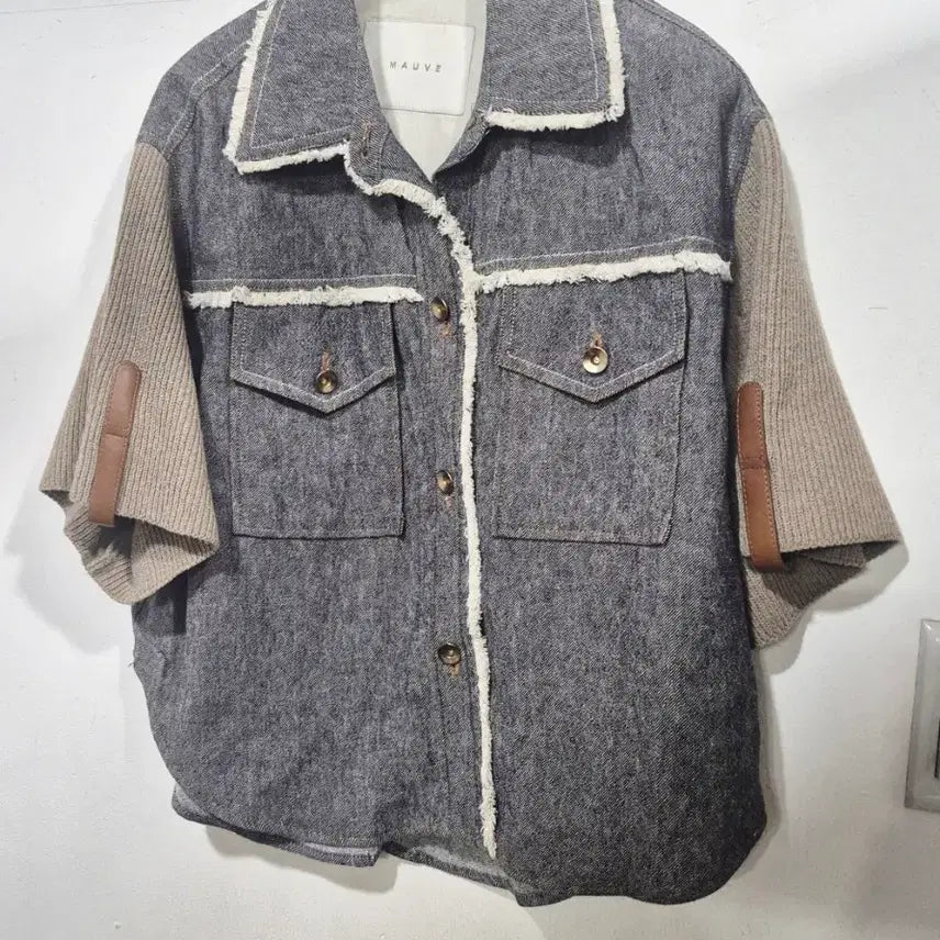 [BUNJANG] MAUVE Linen Blend Shirt Jacket Grey / MAUVE 모브 마   면 혼방 셔츠 자켓 그레이