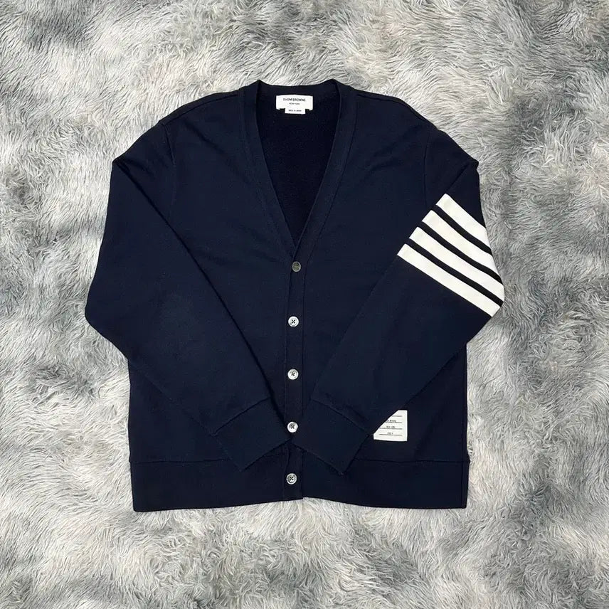 [BUNJANG] Thom Browne Navy Cardigan / [4 Size] 톰브라운 네이비 가디건