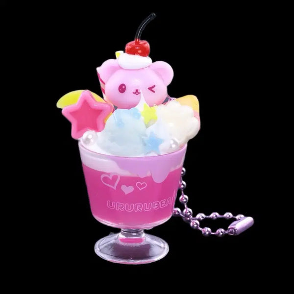 [BUNJANG] Toy Spirits Whipping Animal Deco Sweets Mascot Keyring Gacha / 토이스피릿츠 휘핑 애니멀 데코 스위츠 마스코트 키링 가챠