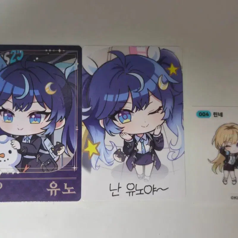 [BUNJANG] YOONHODAN K-Pop Photocard & Rinne Sticker Set / 명조 유노 GS 포토카드+린네 띠부실
