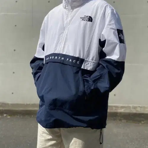 [BUNJANG] The North Face Olema Anorak Windbreaker Navy White / 노스페이스 올레마 아노락 바람막이 네이비 화이트 눕시 에코 히말라야