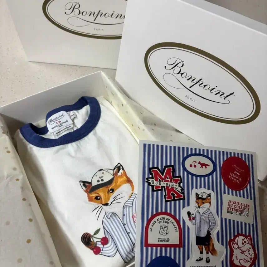 [BUNJANG] Maison Kitsuné Kids Fox Short Sleeve T-Shirt / (새상품선물가능) 메종키츠네 키즈 폭스 반팔티