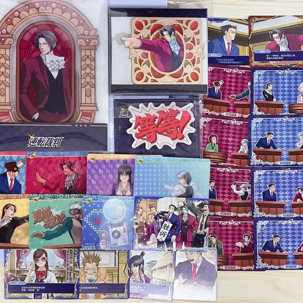 [BUNJANG] Ace Attorney Mitsurugi Acrylic Metal Kayou Card Pop Mart Kuji Bundle Set / 역전재판 쿠지 미츠루기 아크릴 kayou 카드 팝마트 쿠지 일괄