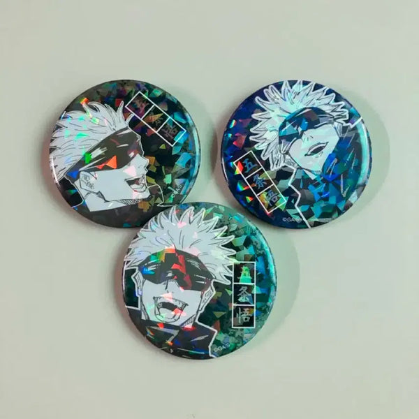 [BUNJANG] Jujutsu Kaisen Gojo Satoru 3-Piece Button Badge Bundle Set / 주술회전 고죠 캔뱃지 3개 일괄 판매
