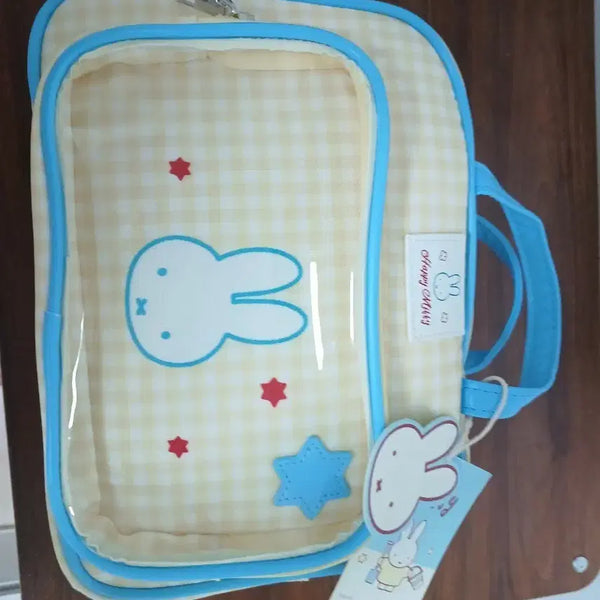 [BUNJANG] Miffy Checked Pouch Bag / 미피 체크 파우치 가방