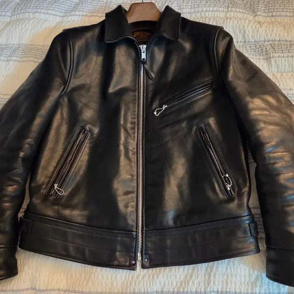 [BUNJANG] Veluokldly Mulholland Oiled Wax Leather Jacket (XL/100) / veluokldly 멀홀랜드 중홀랜드 말가죽 자켓 싸게 팝니다~ (XL 100)사이즈