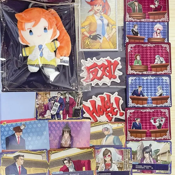 [BUNJANG] Ace Attorney Pop Mart Lottery Kokone Fujisaki Doll, Acrylic, Kayou Cards Bundle Set / 역전재판 팝마트 쿠지 키즈키 코코네 인형 아크릴 kayou 카드 일괄