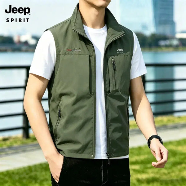 [BUNJANG] JEEP SPIRIT Men's Lightweight Vest / JEEP SPIRIT 남성 경량 조끼 여름 베스트 아웃도어 다용도 포켓 캐주얼 조끼