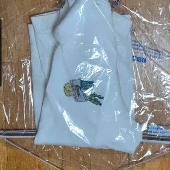 [BUNJANG] Lacoste Golf Multi-Logo Mesh White Long Sleeve Polo Shirt (Made in France) / (백화점판/2회착용/프랑스 생산)라코스테 골프 멀티 로고 메시 화이트 긴팔 카라티, 100