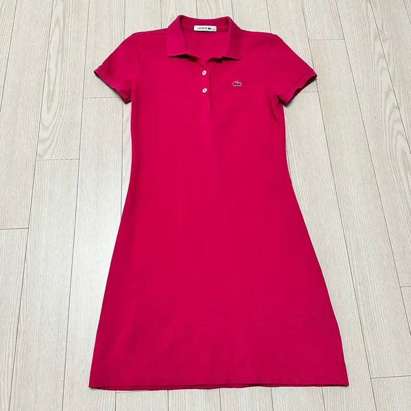 [BUNJANG] Lacoste Short Sleeve Polo Dress / 라코스테 반팔 카라 원피스 34