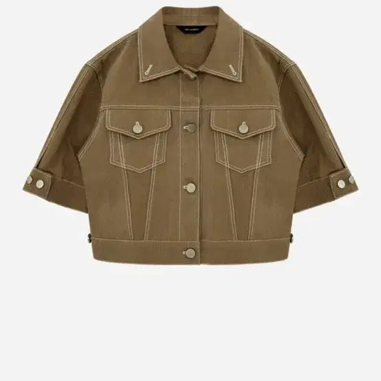 [BUNJANG] The Lauren Maison Cellé Cotton Stitch Denim Jacket / (새상품)더로랑 메종설레 코튼 스티치 데님자켓