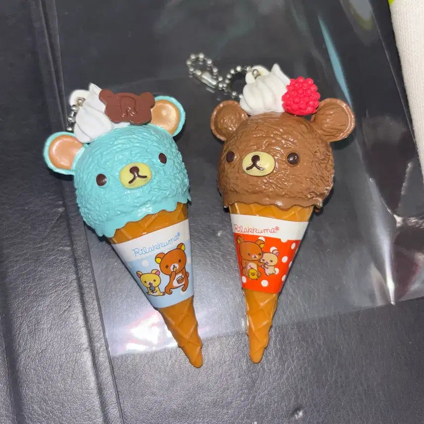 [BUNJANG] Rilakkuma Ice Cream Keychain / 리락쿠마 아이스크림 키링