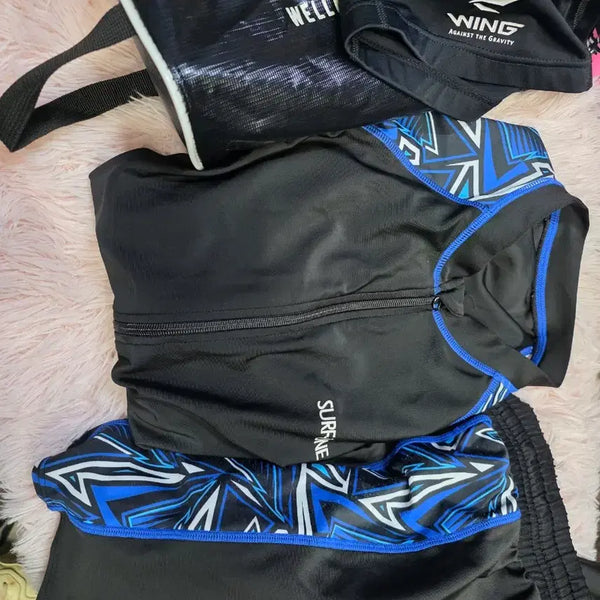 [BUNJANG] Surfzone Men's Rash Guard Swimwear Set (Size 85-90) / 85~90.래쉬가드 셋트남자.수영복.수모. 팬츠.길이87cm 상태좋아요.
