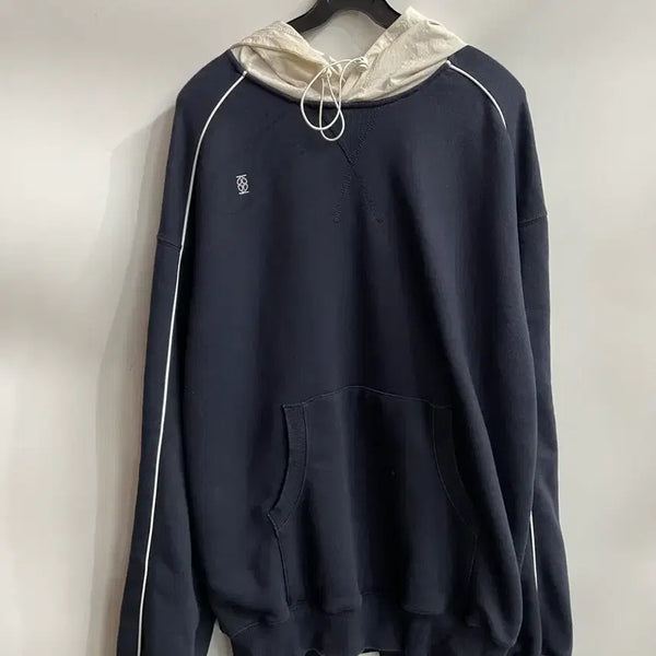 [BUNJANG] Kijun Color-Block Hooded Sweatshirt / [S] 기준(Kijun) 배색 후드 스웨트셔츠 4.9