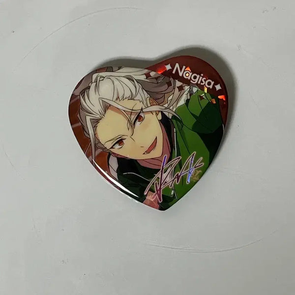 [BUNJANG] Ensemble Stars! Eden Nagisa Ran "Wilderness" Pre-Battle Heart Can Badge (Ibecore) / 앙상블 스타즈 앙스타 에덴 란 나기사 황야 각전 하트 캔뱃지 이베코레