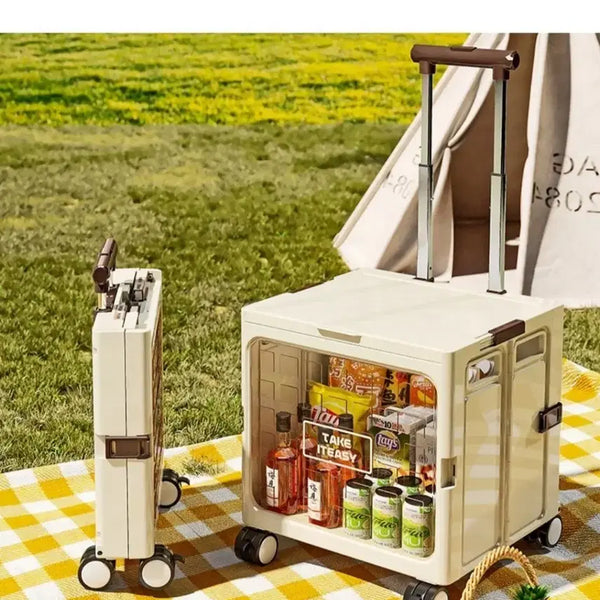 [BUNJANG] Camping Storage Folding Box Ivory / 캠핑 수납 접이식 폴딩 박스 아이보리 새상품
