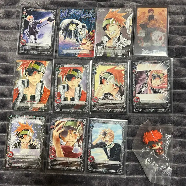 [BUNJANG] D.Gray-man D.Gray Ravi Trading Card & Machiboke Figure Bundle / 디그레이맨 디그레 라비 트레이딩 카드 마치보케 피규어