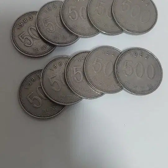 [BUNJANG] 1983 500 Won Coins (Bundle of 10) / 1983년 500원(10개)