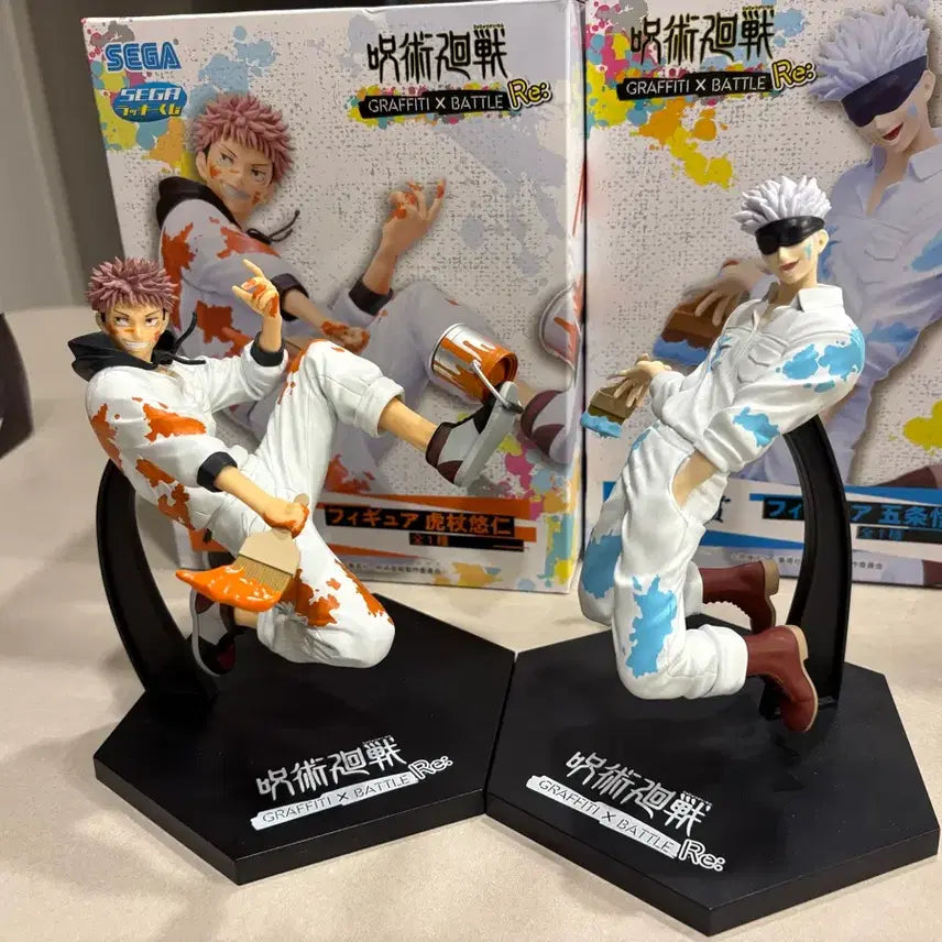 [BUNJANG] Jujutsu Kaisen Sega Graffiti Battle A Prize & G Prize Gojo Satoru Figure Bundle Set / (일괄) 주술회전 세가 그래피티배틀 a상 g상 고죠 유지 피규어