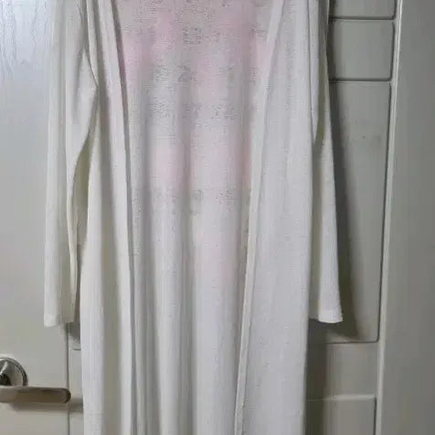 [BUNJANG] White Long Cardigan / 화이트 롱 가디건(1벌  깨끗해요)
