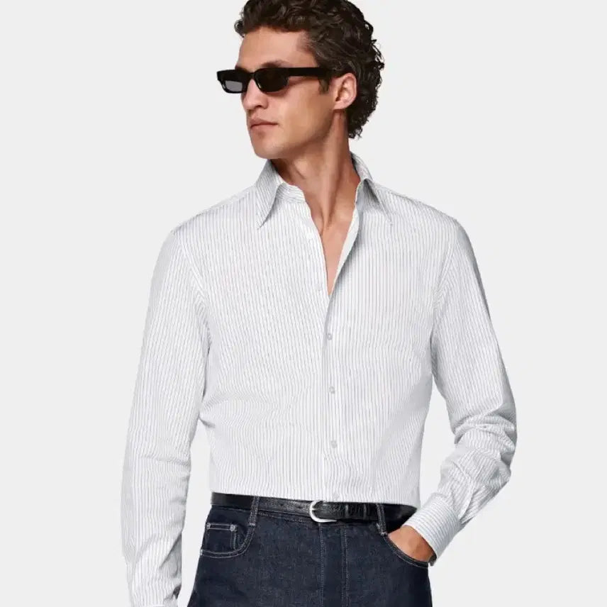 [BUNJANG] Suitsupply Striped Shirt 25SS / SUITSUPPLY(수트서플라이) 스프라이프 셔츠 25SS
