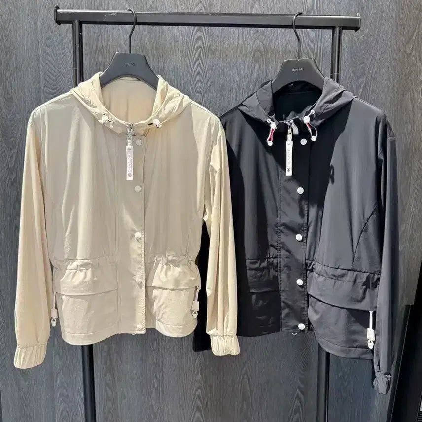 [BUNJANG] Women's Golf Windbreaker Jacket - Black (S, L) / 여성 골프 바람막이 블랙S,L사이즈