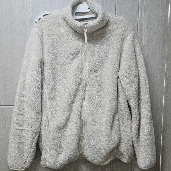 [BUNJANG] SPAO Fleece Zip-Up Jacket White / 스파오 후리스 집업 흰색 화이트