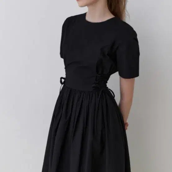 [BUNJANG] Re L Peach Corset Dress / Re L 리엘 피치 코르셋 원피스