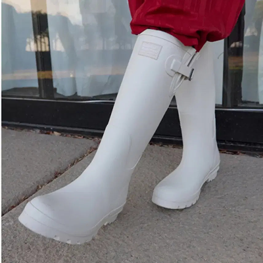 [BUNJANG] Rockfish Rain Boots Long Ivory Size 8 / [새상품]락피쉬 레인부츠 롱 8사이즈 아이보리