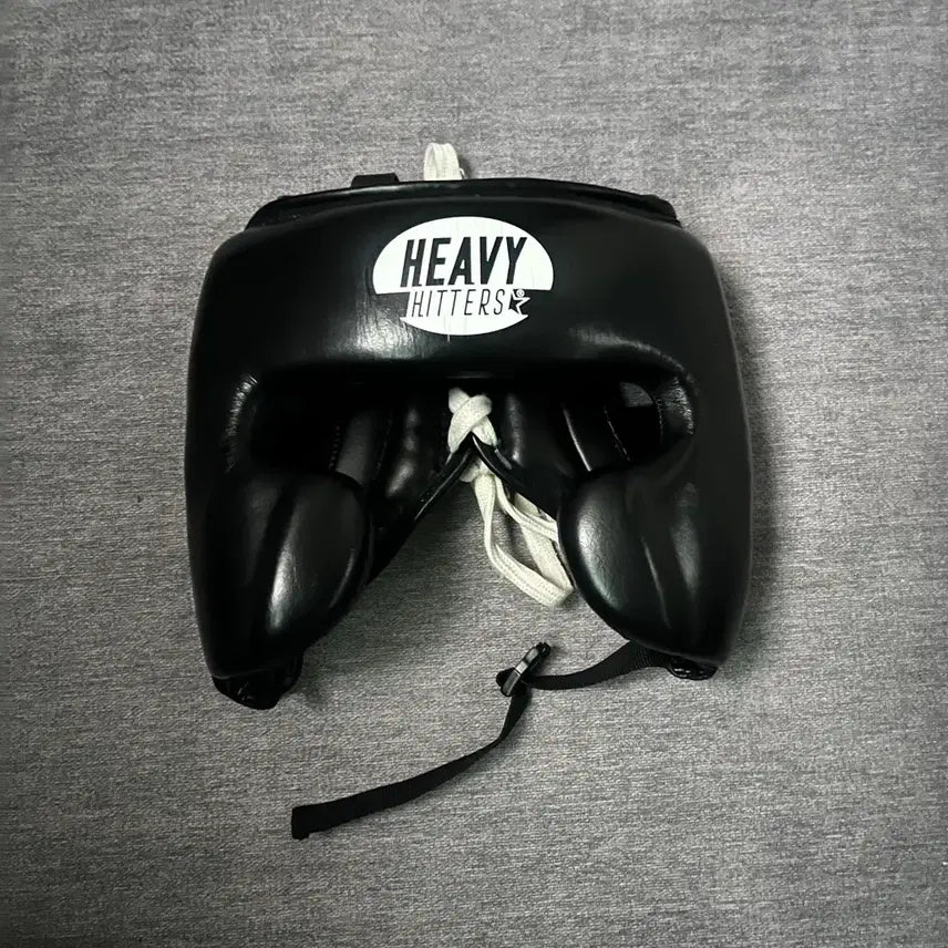 [BUNJANG] Heavy Hitter Defender T-Lace Headgear Black / 헤비히터 T자 헤드기어 블랙