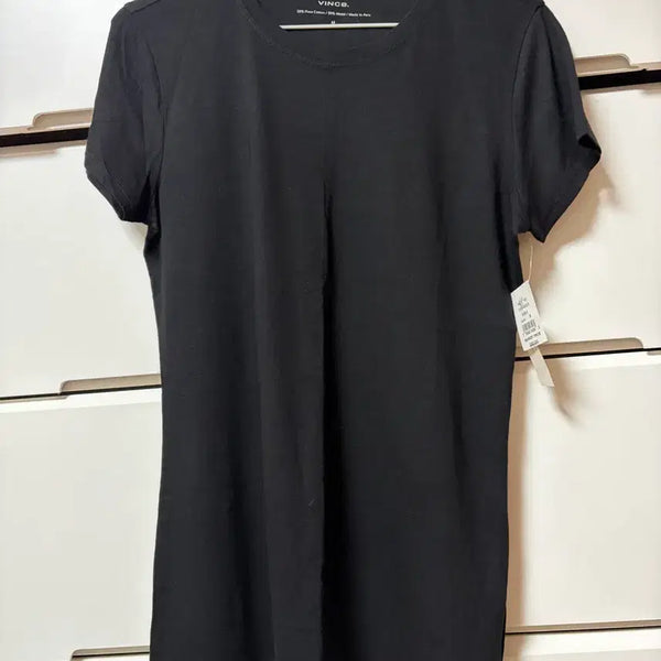 [BUNJANG] Vince Pima Cotton Modal Short Sleeve T-Shirt Black Medium / 빈스 피마코튼 모달 블랙 반팔티 M 택채 새상품