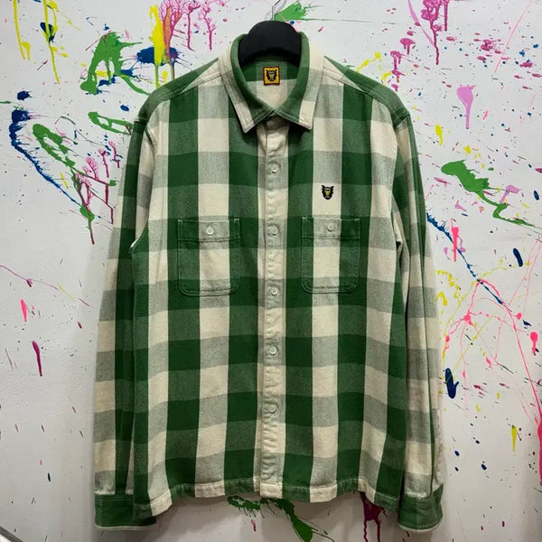 [BUNJANG] Human Made Buffalo Check Flannel Shirt Green XL / 휴먼메이드 버팔로 체크 플란넬 셔츠 그린 XL